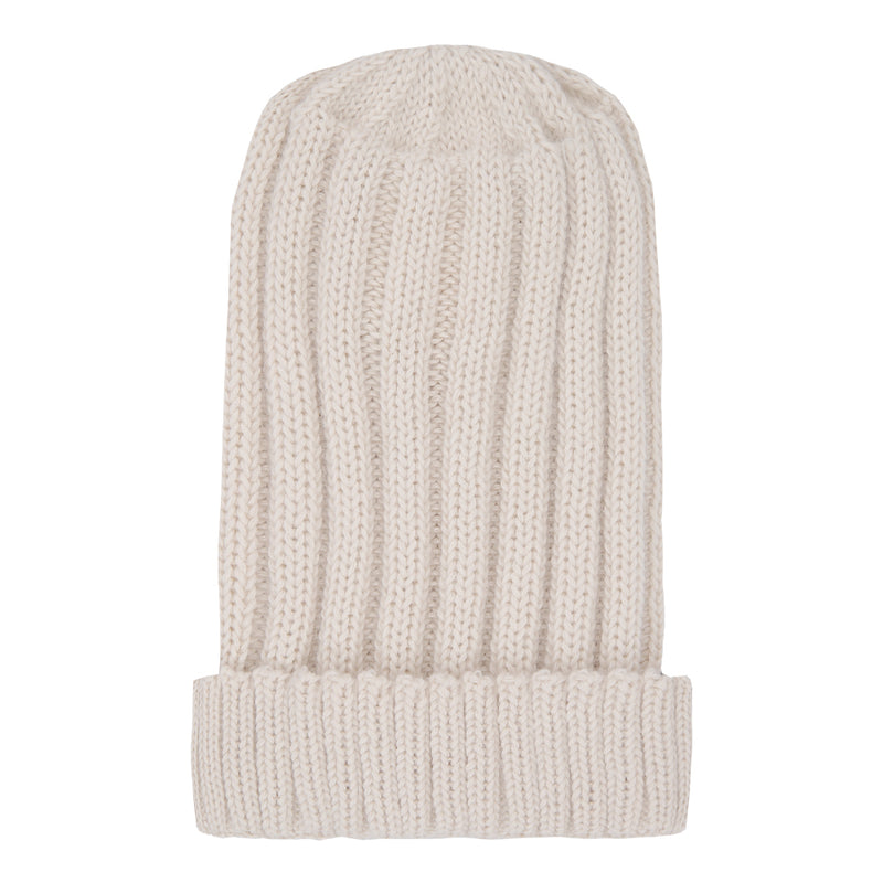 Touca Infantil Tricô Paraiso Masculina Inverno Bege com Etiqueta Exclusiva - Image 2