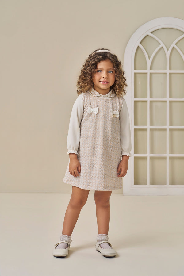 Vestido Longo com Body Plush e Laços Paraiso Inverno Feminino