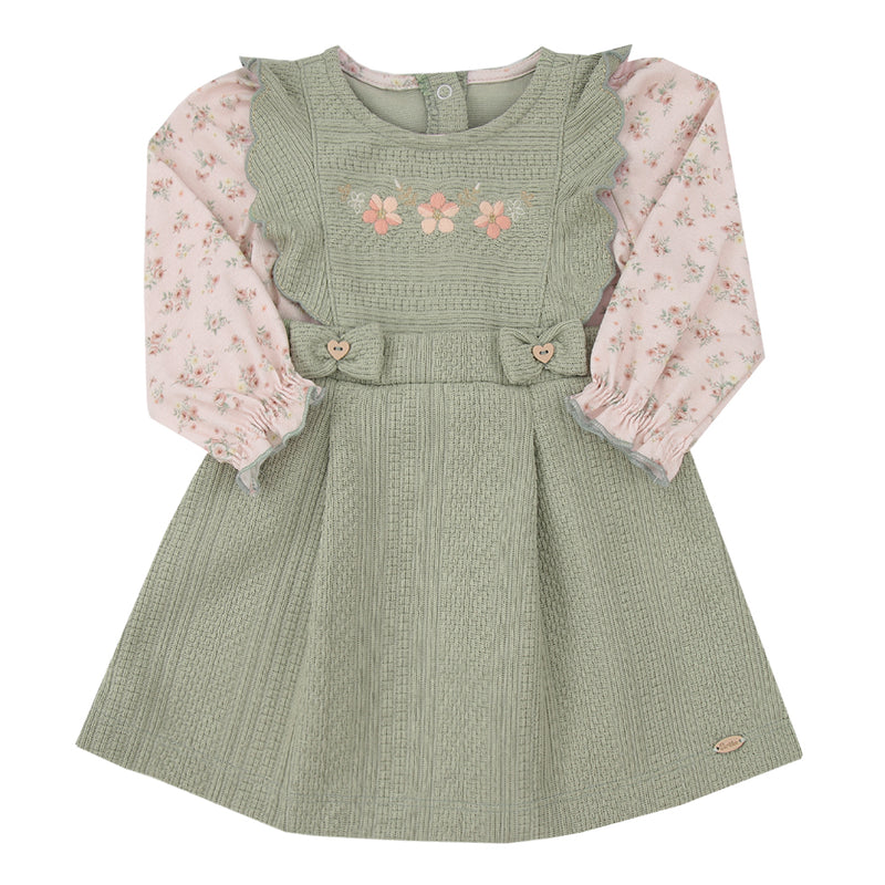 Vestido Paraiso Floral com Babados, Bordado e Laços Exclusivos - Image 2