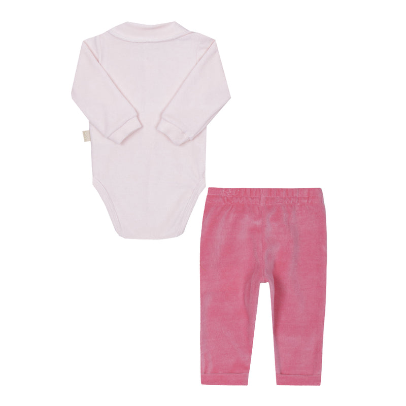 Conjunto Paraíso Plush com Colete de Pelo e Laço com Pérolas - Image 5