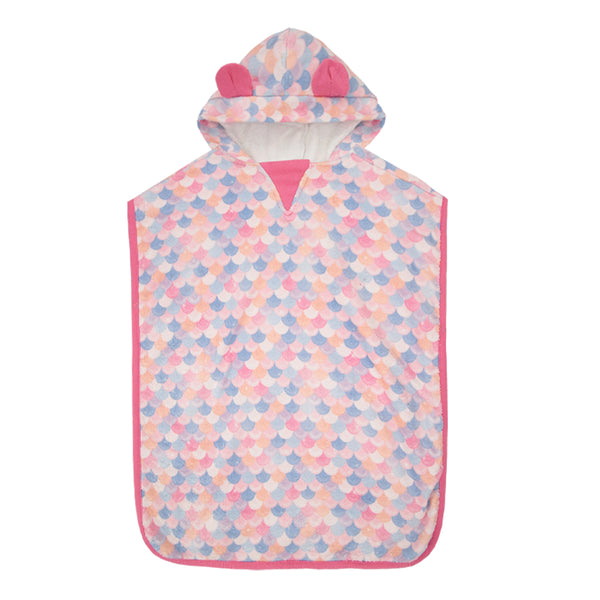 Roupão Infantil Paraiso com Capuz de Orelhinha e Felpa Macia