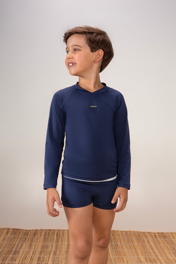 Sunga Infantil Paraiso Praia Tradicional com Proteção UV 50+ e Conforto