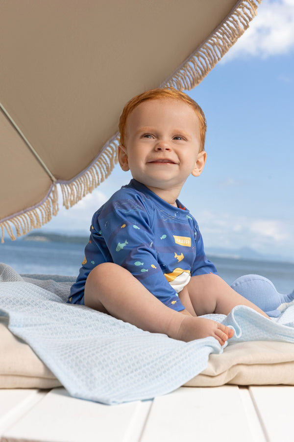 Kit Praia 3 Peças Masculino Paraiso com Proteção UV e Chapéu Verão Paraiso 18928