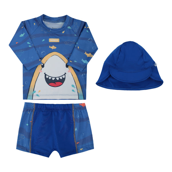 Kit Praia 3 Peças Masculino Paraiso com Proteção UV e Chapéu Verão Paraiso 18928