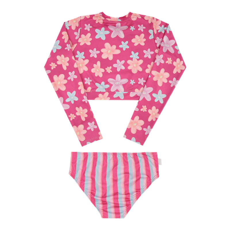 Conjunto Praia Feminino Paraiso Manga Longa UV 50+ Laço Infantil - Image 5