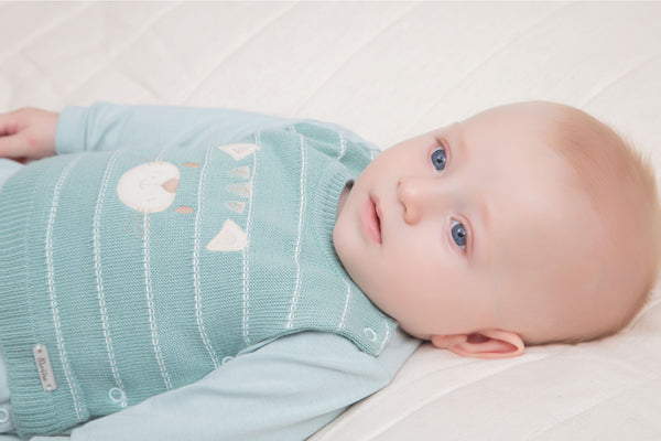 Macacão Longo Paraíso Filhotes Unissex com Pala Tricô e Bordado Lúdico