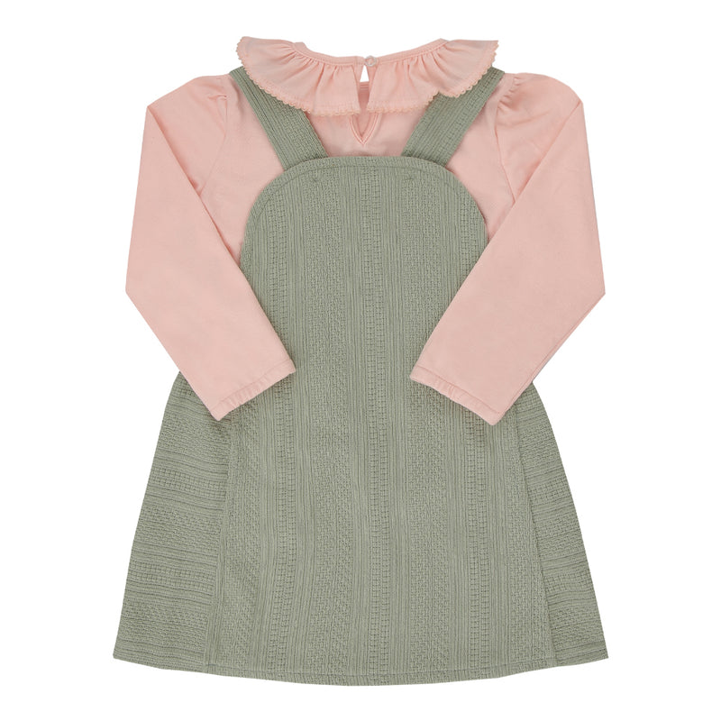 Vestido Paraiso Kids Meia Estação com Babado e Bordado Floral Exclusivo - Image 5