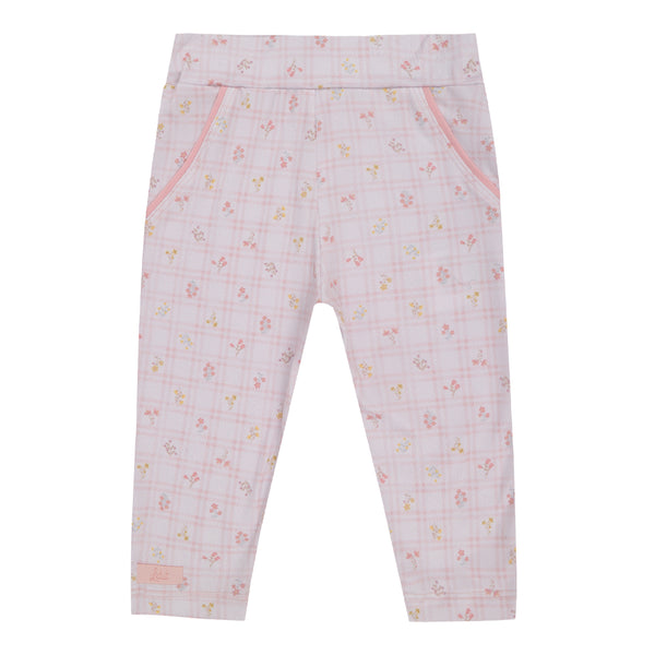 Calça Bebê Letut Malha Estampada Conforto Recortes e Elástico