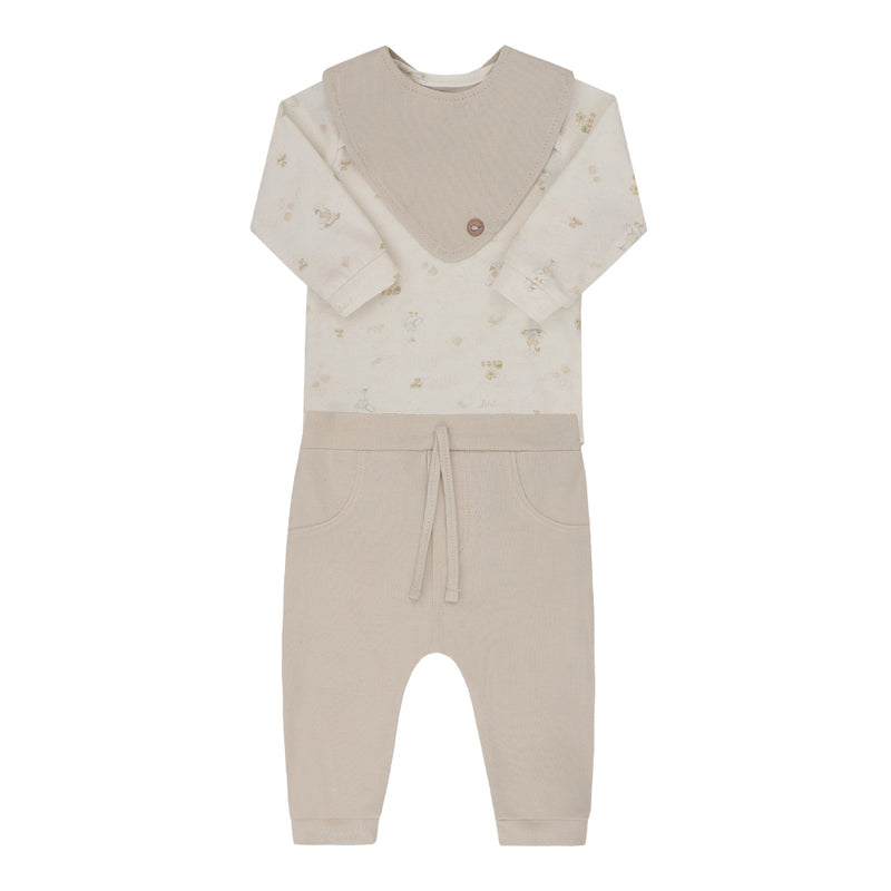 Conjunto Letut 3 Peças com Body Estampa Digital e Babador Bordado - Image 8