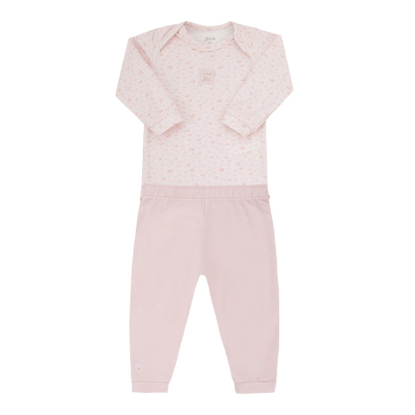 Conjunto Baby Unissex Letut Manga Longa Estampado Amamentação Conforto