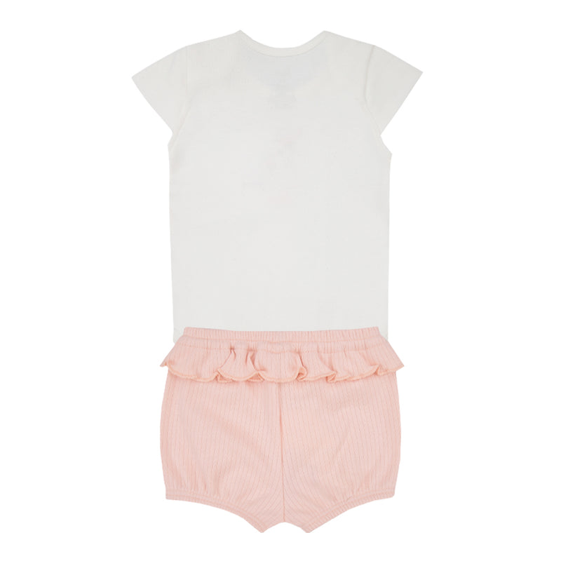 Conjunto Baby Letut Coelhinha Bordado com Shorts Babado Algodão - Image 5