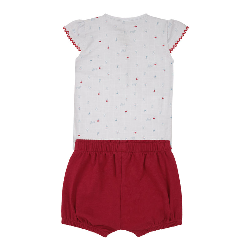 Conjunto Letut com Body Babado Floral e Shorts Conforto - Image 5