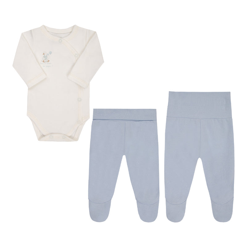 Conjunto Baby Prematuro Manga Longa Letut Suedine Egípcio - Image 2