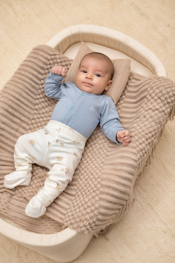 Conjunto Baby Manga Longa Letut Ursinhos Prematuro Meia Estação