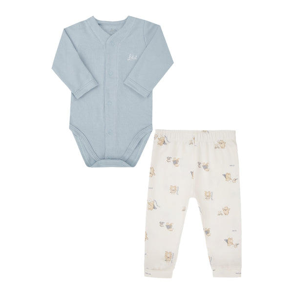 Conjunto Baby Manga Longa Letut Ursinhos Prematuro Meia Estação