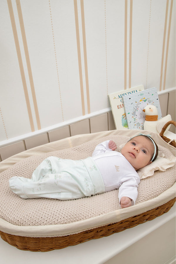 Conjunto Baby Letut Prematuro Feminino Suedine Manga Longa Meia Estação