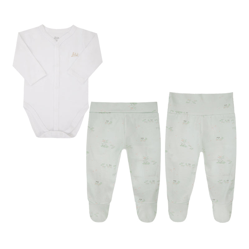 Conjunto Baby Letut Prematuro Feminino Suedine Manga Longa Meia Estação - Image 2