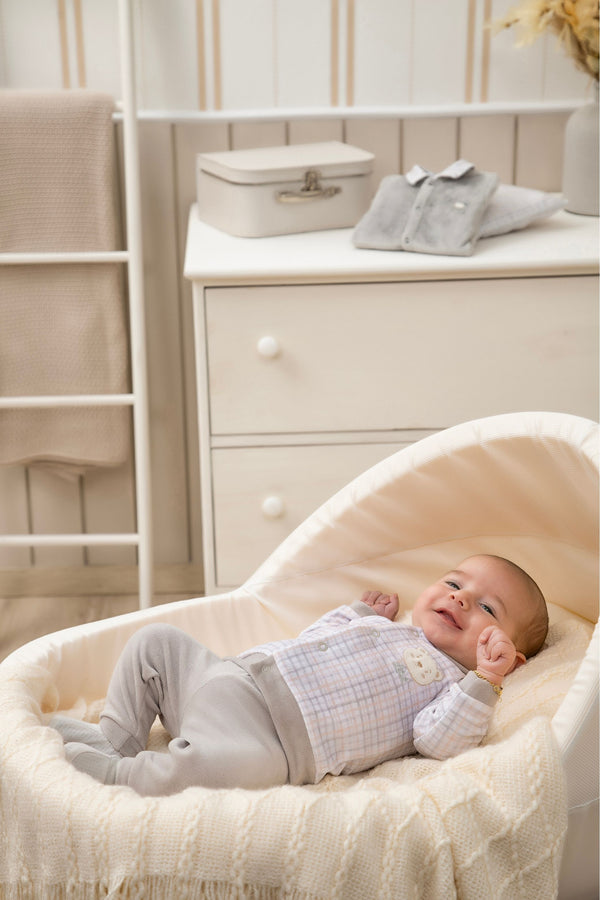 Conjunto Baby Letut Plush Exclusivo Bordado Ursinho Manga Longa RN-P