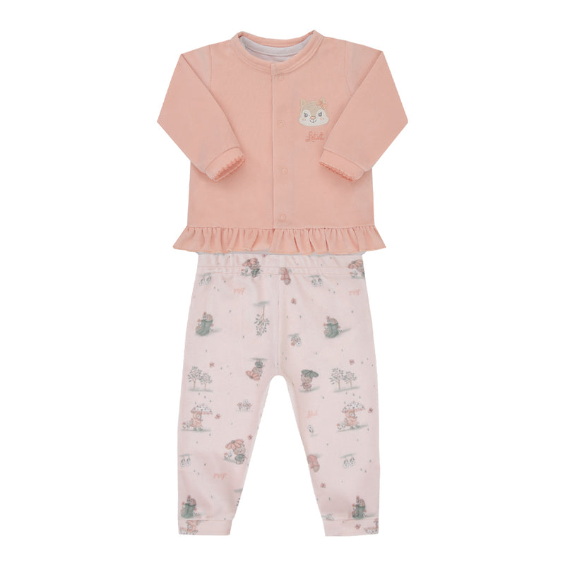 Conjunto Baby Letut Bordado Plush com Body e Calça Exclusivos - Image 5