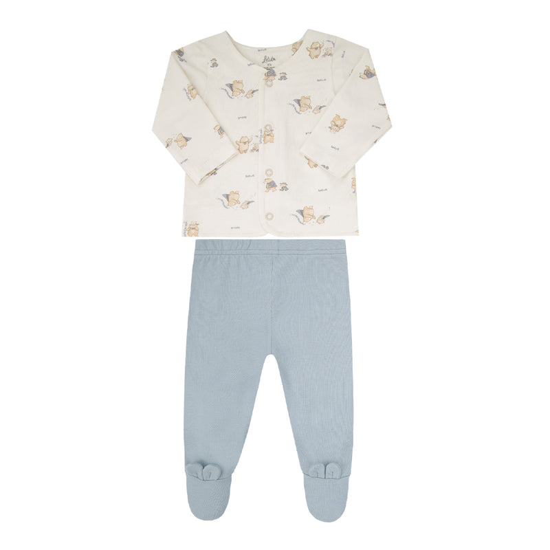 Conjunto Baby Letut Ursinhos Manga Longa com Orelhinhas Meia Estação - Image 5