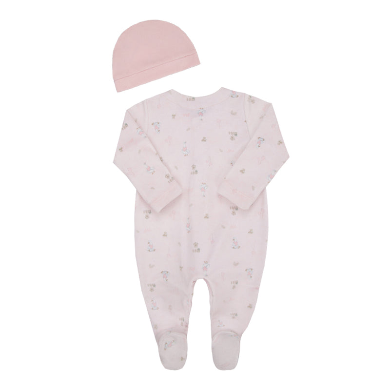 Kit Prematuro Macacão e Touca Plush Letut Inverno Manga Longa Unissex - Image 5