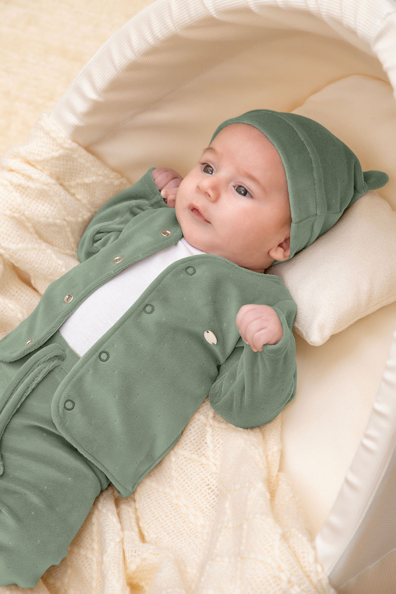 Kit Recém-Nascido Letut Inverno 4 Peças Plush e Body Conforto - Image 2