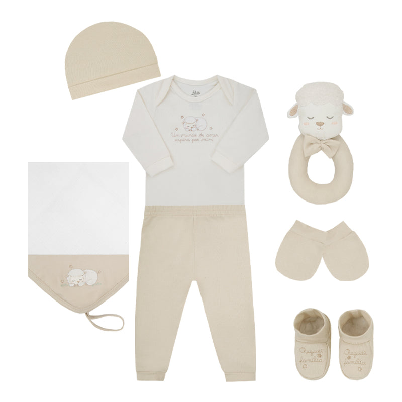 Kit Enxoval Recém-Nascido 7 Peças Letut com Bordado e Acessórios - Image 8