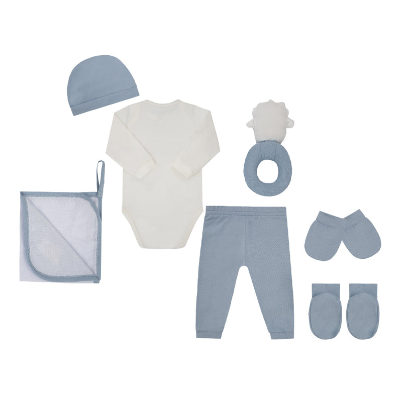 Kit Enxoval Recém-Nascido 7 Peças Letut com Bordado e Acessórios - Image 11