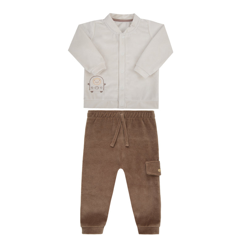 Conjunto Letut Inverno Plush Macio com Bordado e Detalhes Especiais - Image 5