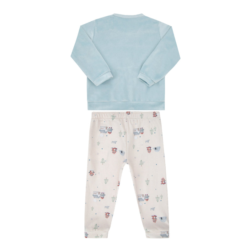 Conjunto Baby Letut Plush Exclusive com Bordado e Estampa Pinguins Inverno - Image 5