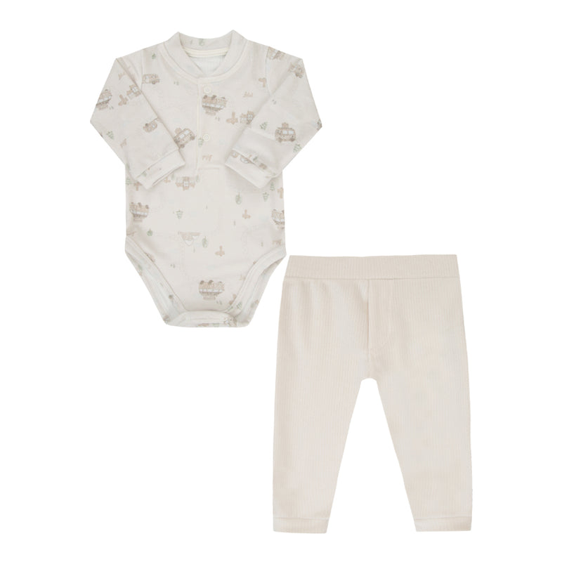 Conjunto Letut Plush Polo Estampa Exclusiva Inverno Masculino - Image 2