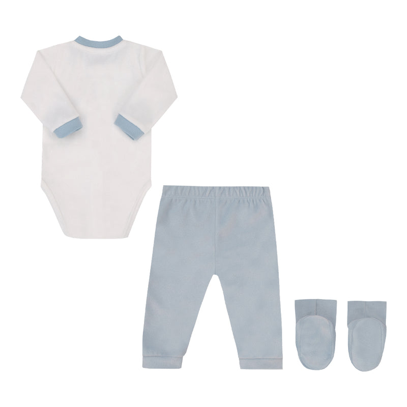 Conjunto Baby Letut Plush Manga Longa com Pantufa e Abertura Frontal - Image 5
