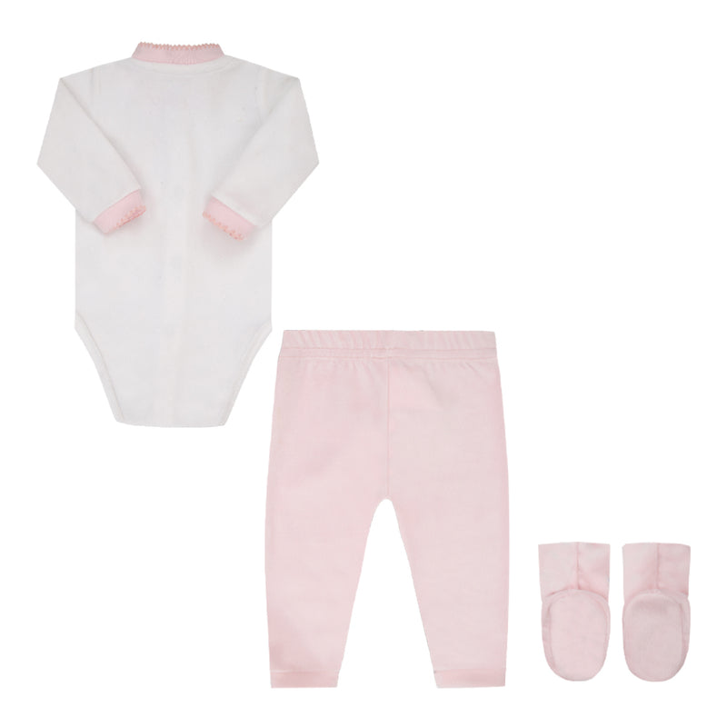 Conjunto Baby Letut Inverno Plush 3 Peças com Bordado e Acabamento Delicado - Image 2