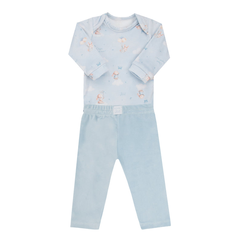 Conjunto Longo Letut Plush Exclusivo Amamentação Inverno Unissex - Image 5