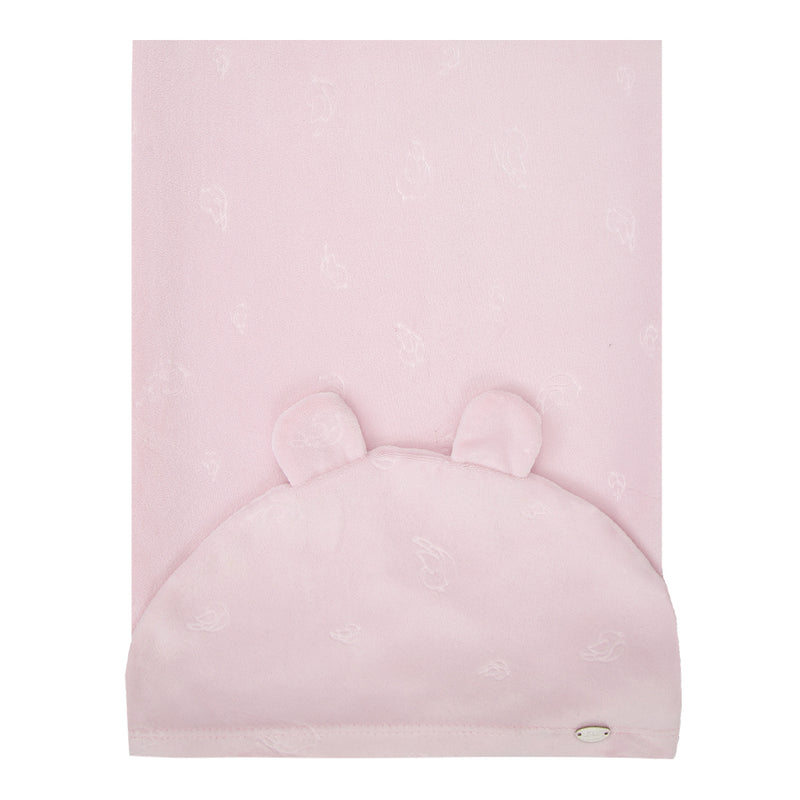 Manta Letut Plush com Touca de Orelhinhas e Passarinhos Baby Inverno Letut LT11007 - Image 2