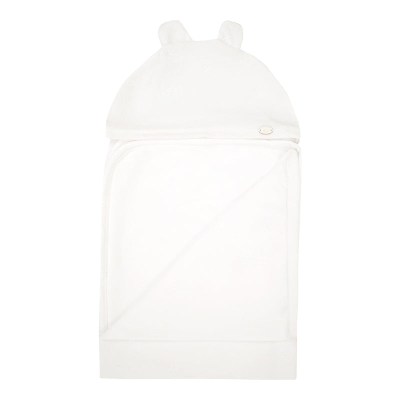 Manta Letut Plush com Touca de Orelhinhas e Passarinhos Baby Inverno Letut LT11007 - Image 5