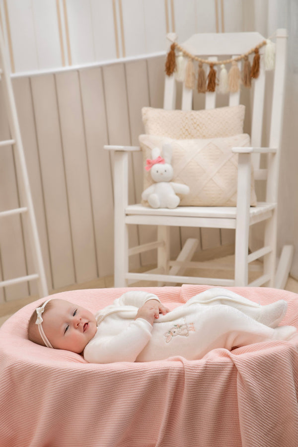 Macacão Longo Letut Pelo Macio com Zíper Duplo e Bordado Delicado Inverno Letut LT19641