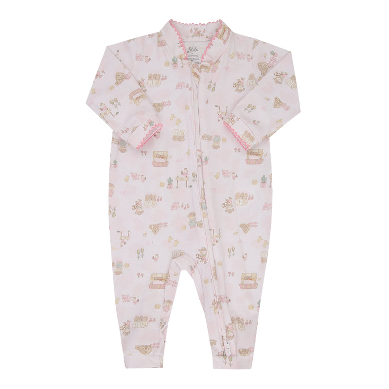 Macacão Longo Bebê Estampado Ursinho Cowboy com Zíper — Letut - Image 5