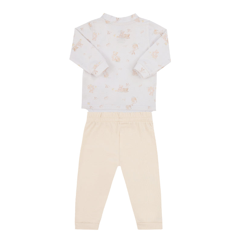 Kit Bebê Enxoval Casaco Body e Calça Estampado Algodão com Elastano - Image 11