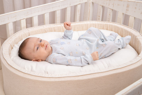 Macacão Longo Bebê Unissex Canelado com Pezinho Removível e Transpasse