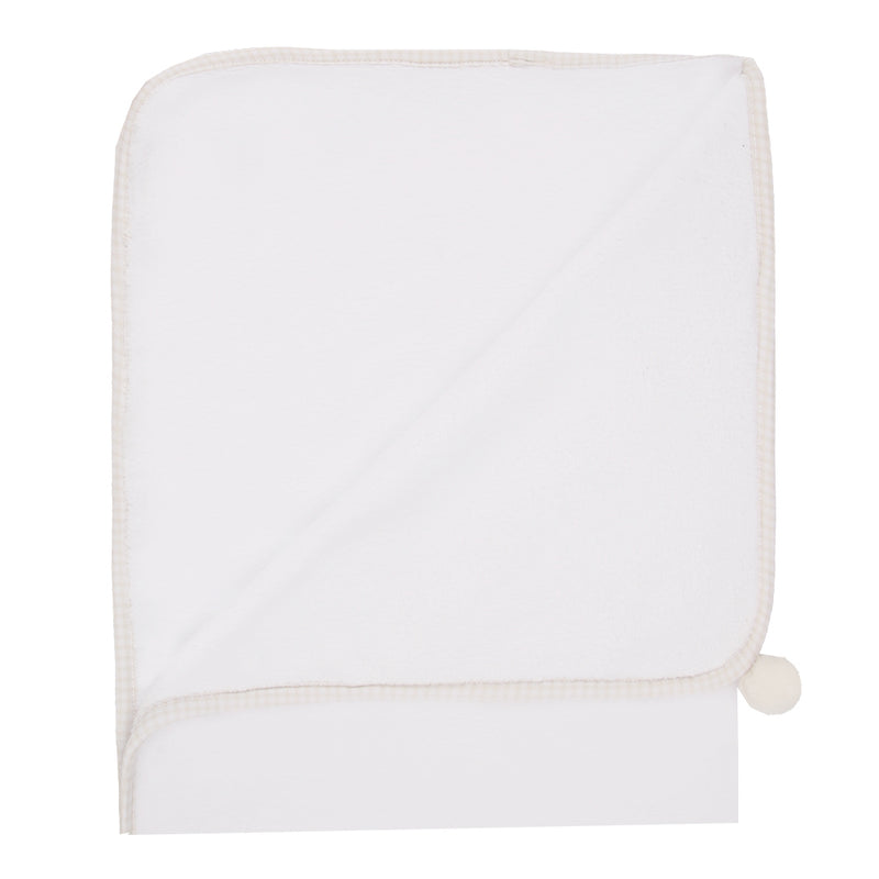 Toalha de Banho Bebê com Touca Felpada Alta Absorção e Pompom - Image 5