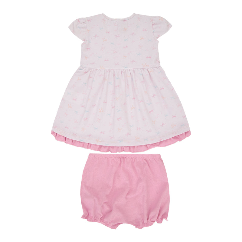 Vestido Infantil Feminino Malha Conforto com Manga Copinho e Shortinho Tapa-Fralda Incluso - Image 5