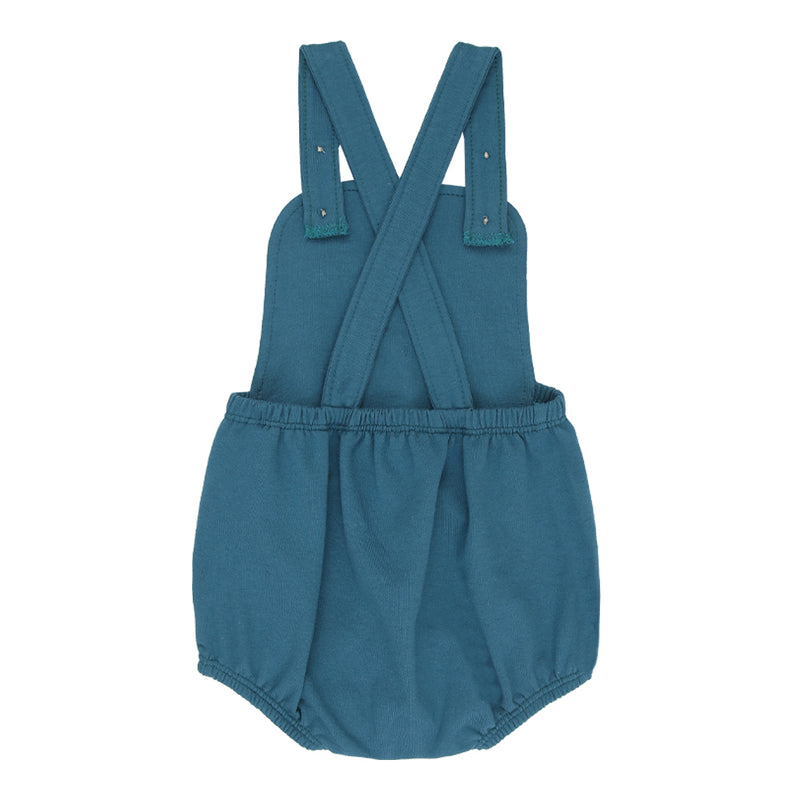 Macacão Curto Infantil Molecotton com Alças Reguláveis e Bordado de Tratorzinho - Image 5