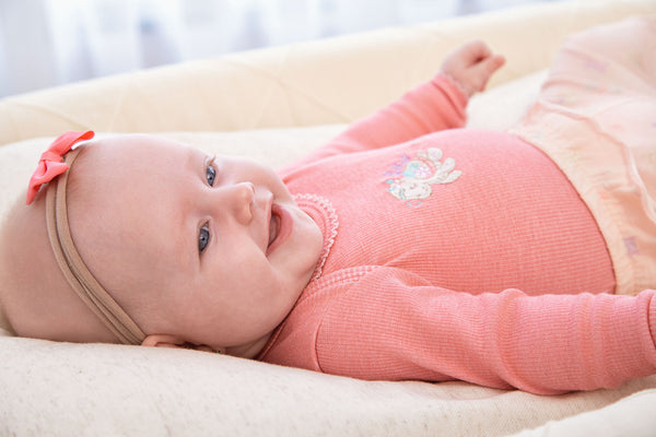 Conjunto Baby Feminino Malha Canelada com Transpasse e Calça com Babado Frufru