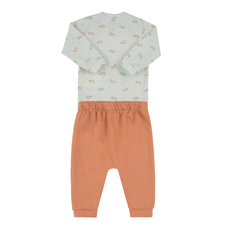Conjunto Bebê Menino Body Manga Longa e Calça Estampa de Carrinhos Letut - Image 5