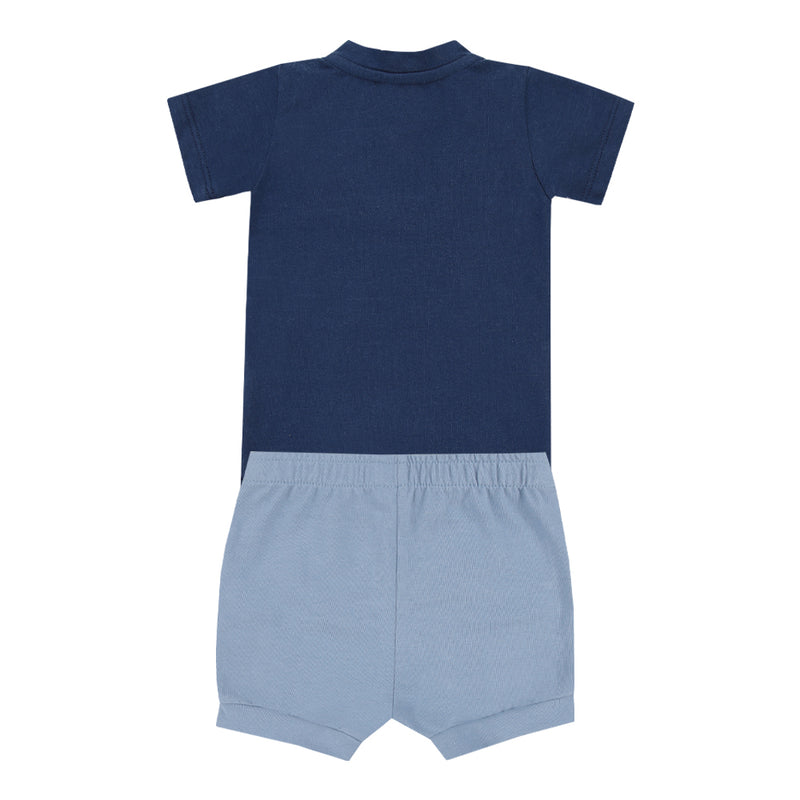 Conjunto Bebê Menino Body Botões Decorativos e Shorts com Cordão Letut - Image 2