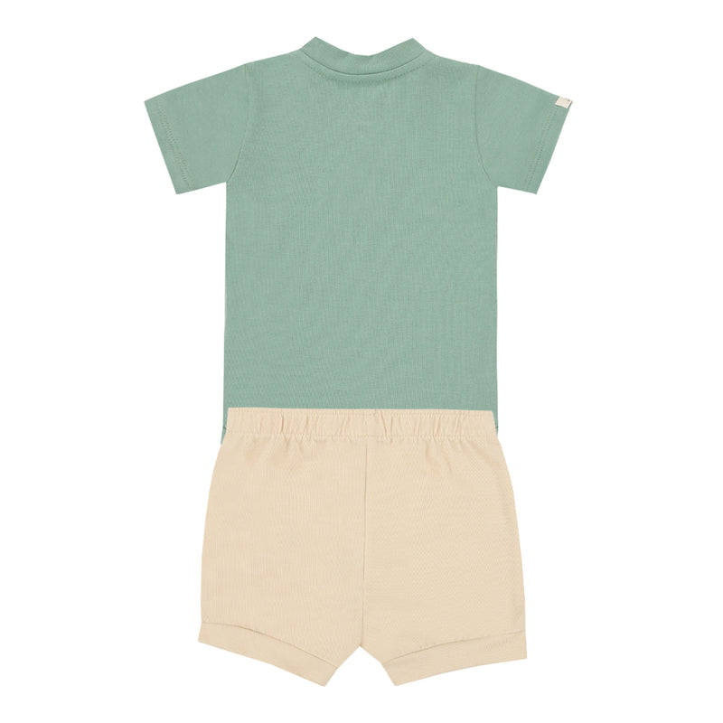 Conjunto Bebê Menino Body Botões Decorativos e Shorts com Cordão Letut - Image 5