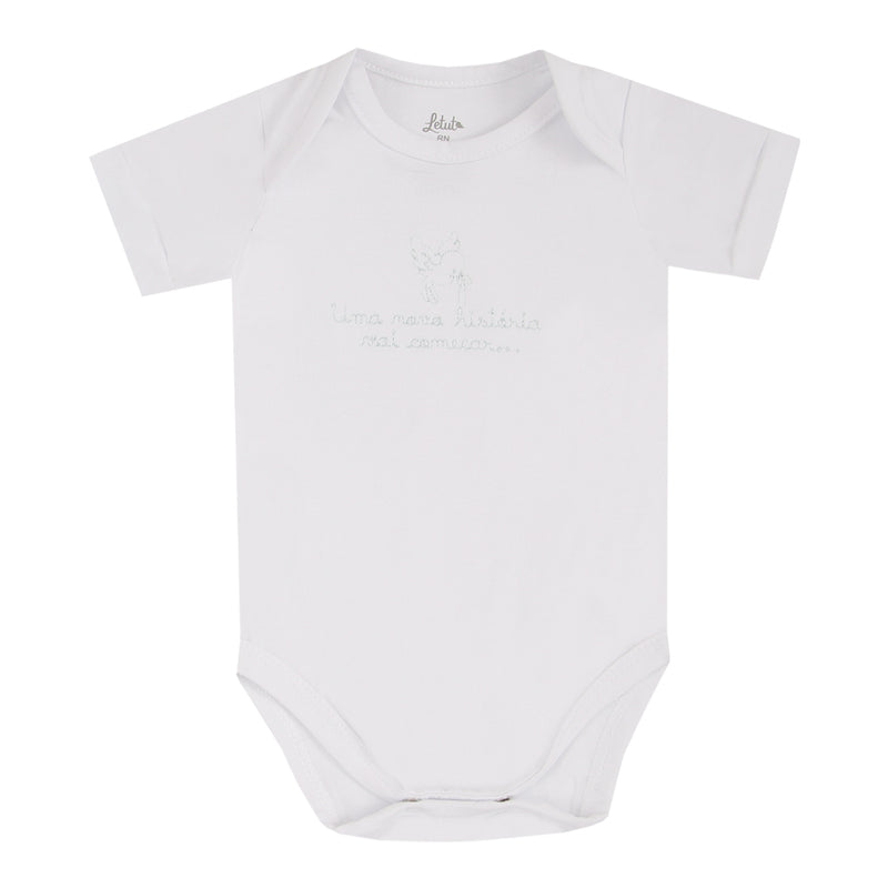 Body Bebê Malha Conforto com Transpasse e Bordado de Anunciação - Image 11