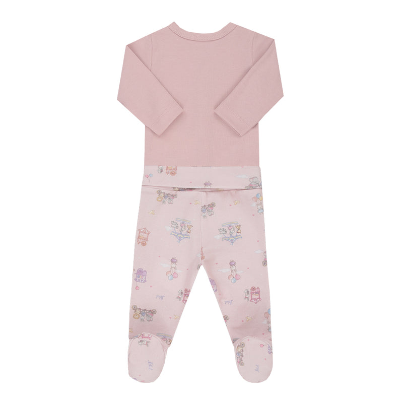 Conjunto Bebê Prematuro Suedine com Calça Pezinho Integrado e Botão de Pressão - Image 5