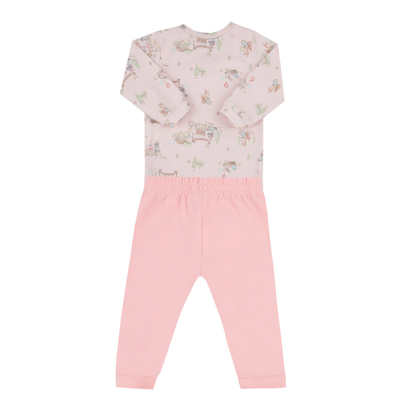 Conjunto Bebê Malha Conforto com Body Manga Longa Estampado e Calça - Image 5